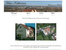 Tablet Screenshot of hauskatharina.de